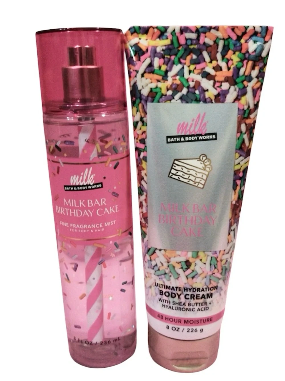Bath & Body Works Milk Bar Birthday Cake Fragrance Mist & Body Cream NEW